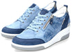 'TRUDIE' Zapatillas ergonómicas de mujer con cordones (H) y cremallera - Azul denim - Chaplinshoes'TRUDIE' zapatillas ergonómicas de mujer con cordones y cremallera de corte ancho (H) - Azul denimMephisto