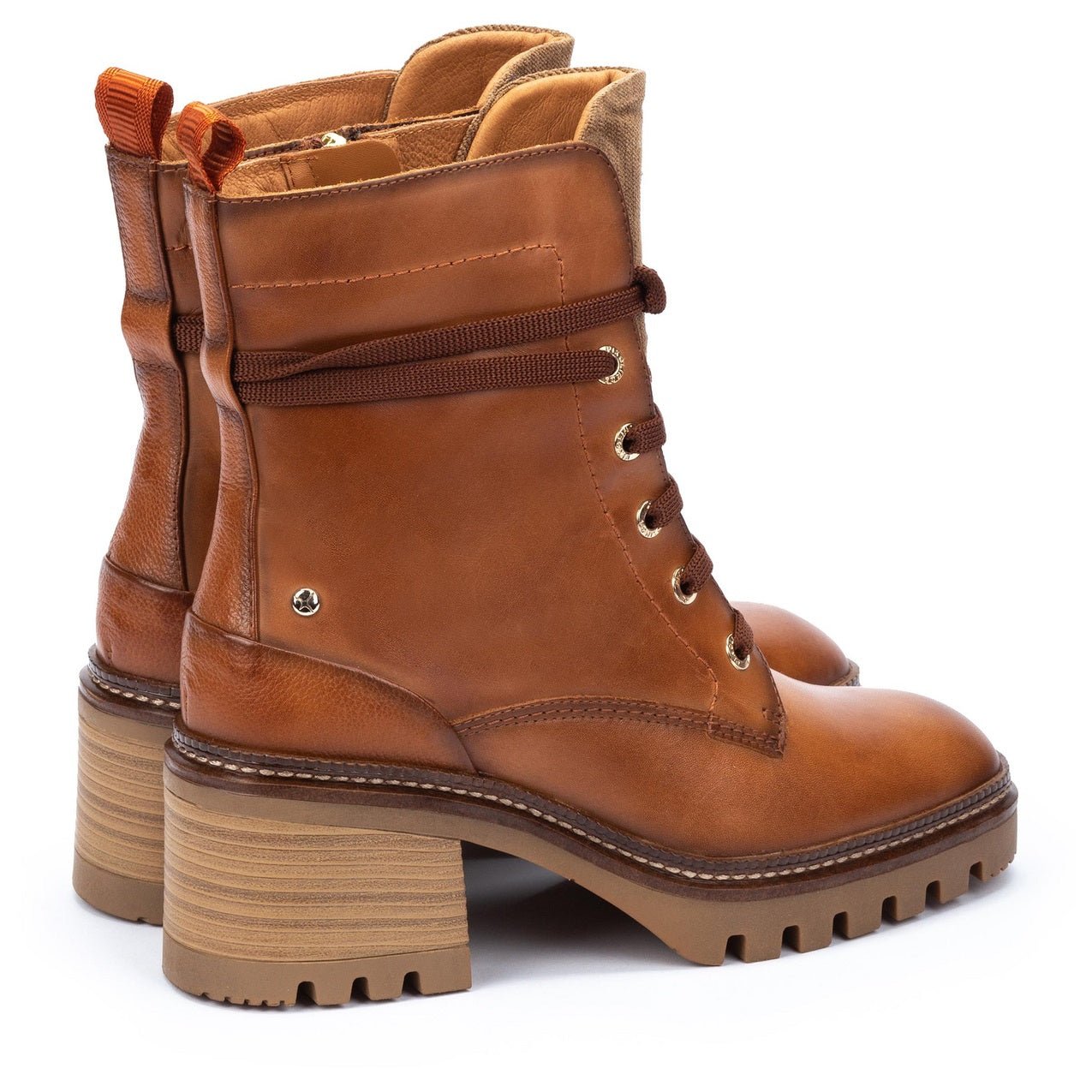 'Valladolid' dames veter - ritslaars - Bruin - Chaplinshoes'Valladolid' dames veter - ritssluiting - BruinPikolinos