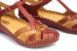 Damessandaal 'Vallarta' - rood mix - Chaplinshoes'Vallarta' damessandaal - rood mixPikolinos