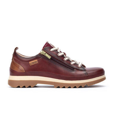 'Vigo' damessneaker met veters - rits - Rood - Chaplinshoes'Vigo' damessneaker met veters - ritssluiting - RoodPikolinos