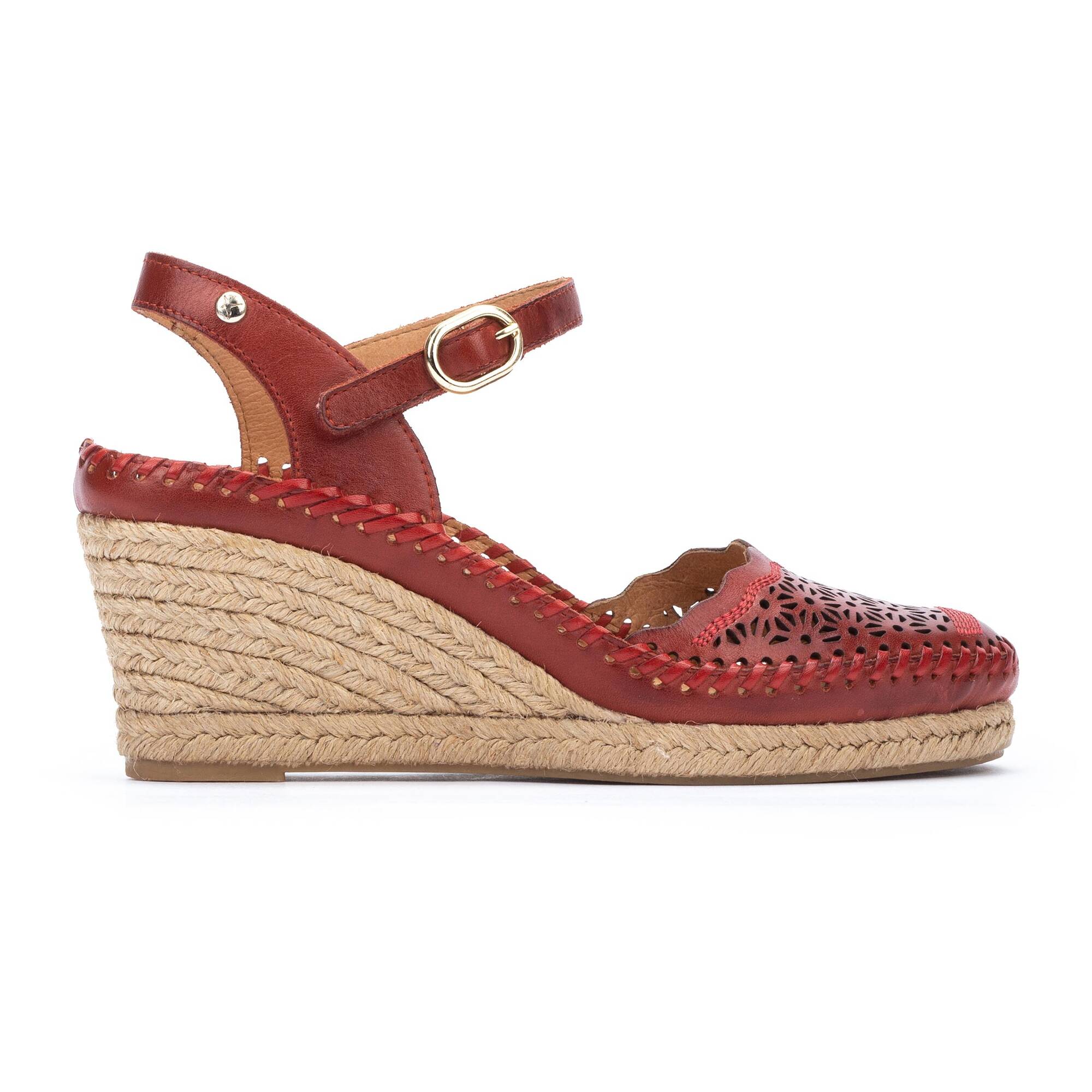 'Vila' women's wedges sandal - Red - Chaplinshoes'Vila' women's wedges sandal - RedPikolinos