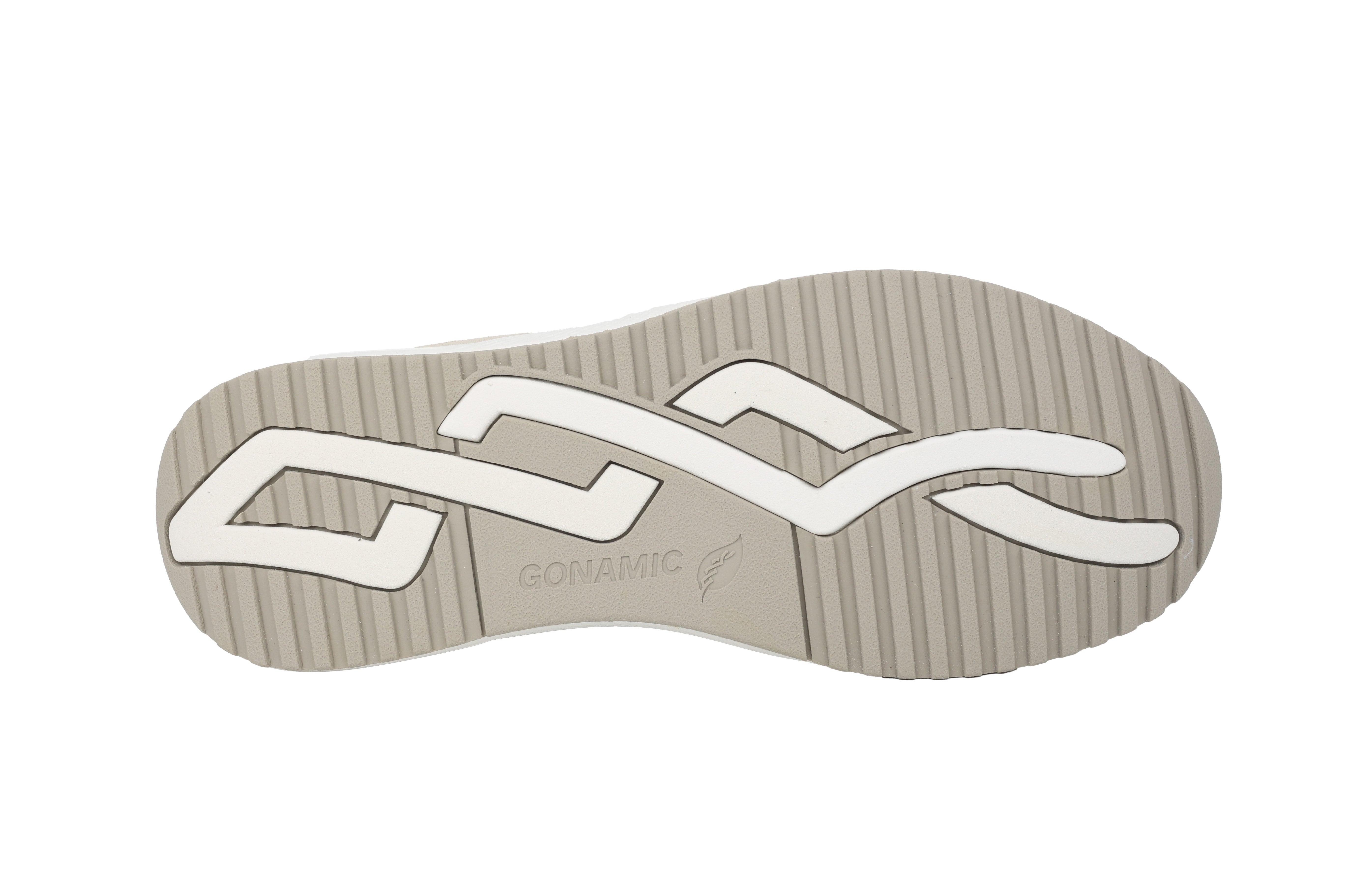 Sneaker allacciata da donna "H-Mara" a vestibilità ampia (H) - mix grigio beige