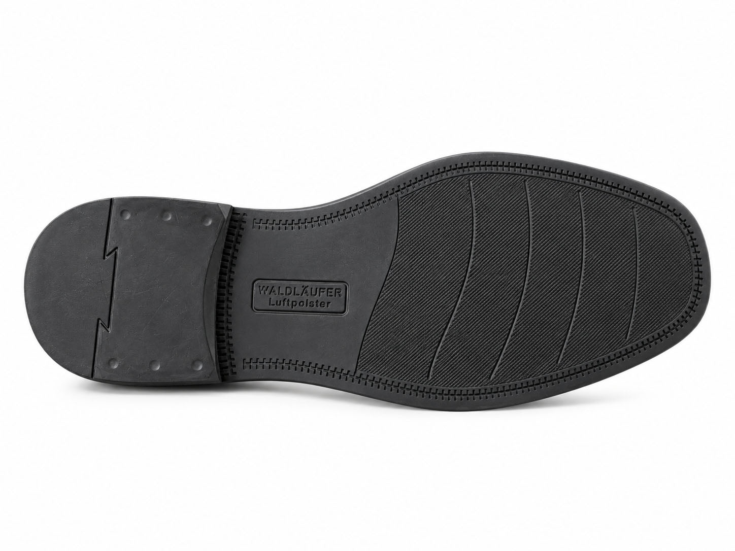 Sapato masculino 'Henry' de corte largo (H) com cadarço - marrom
