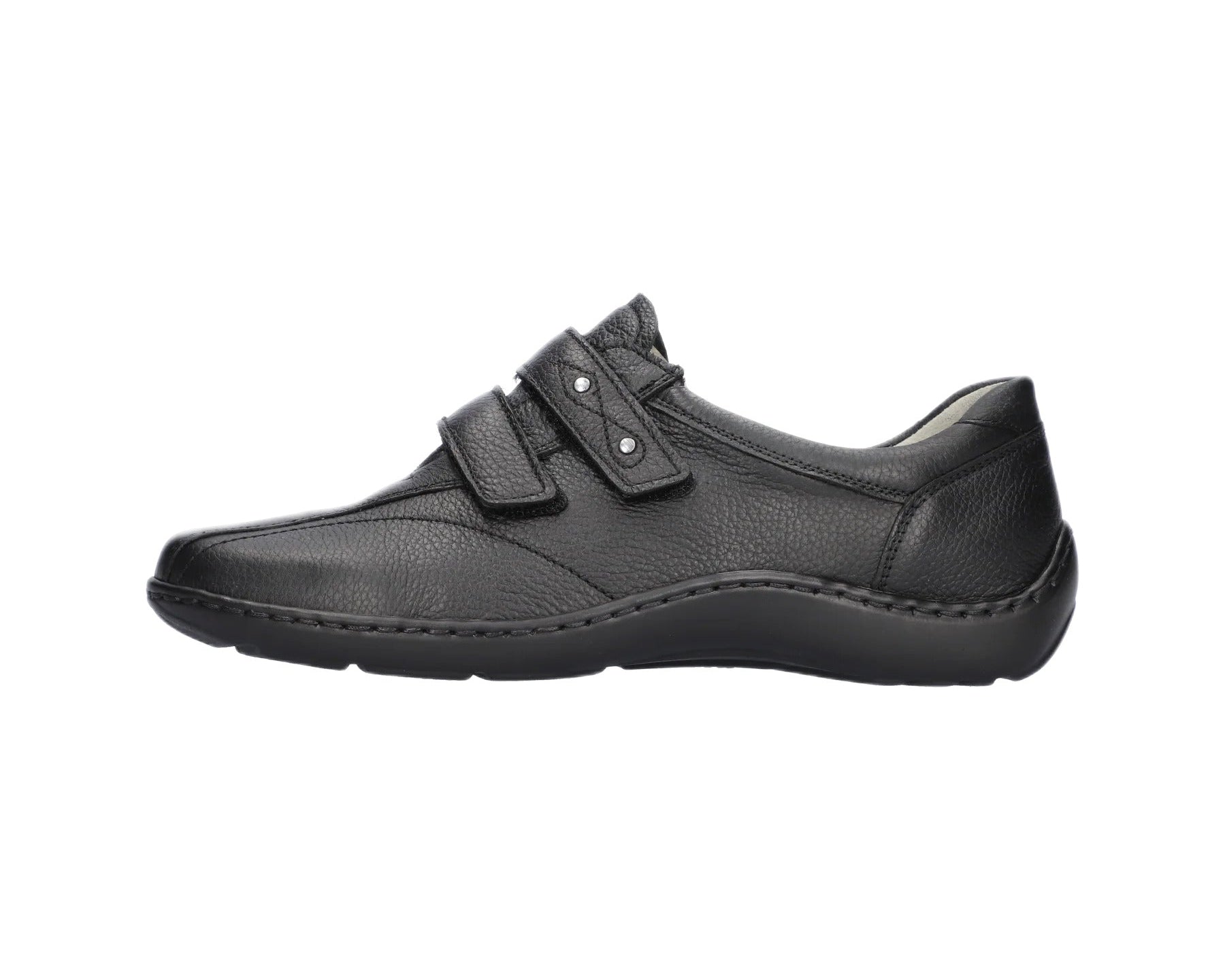 'Henni' women's wide fit (H) strap shoe - dark grey