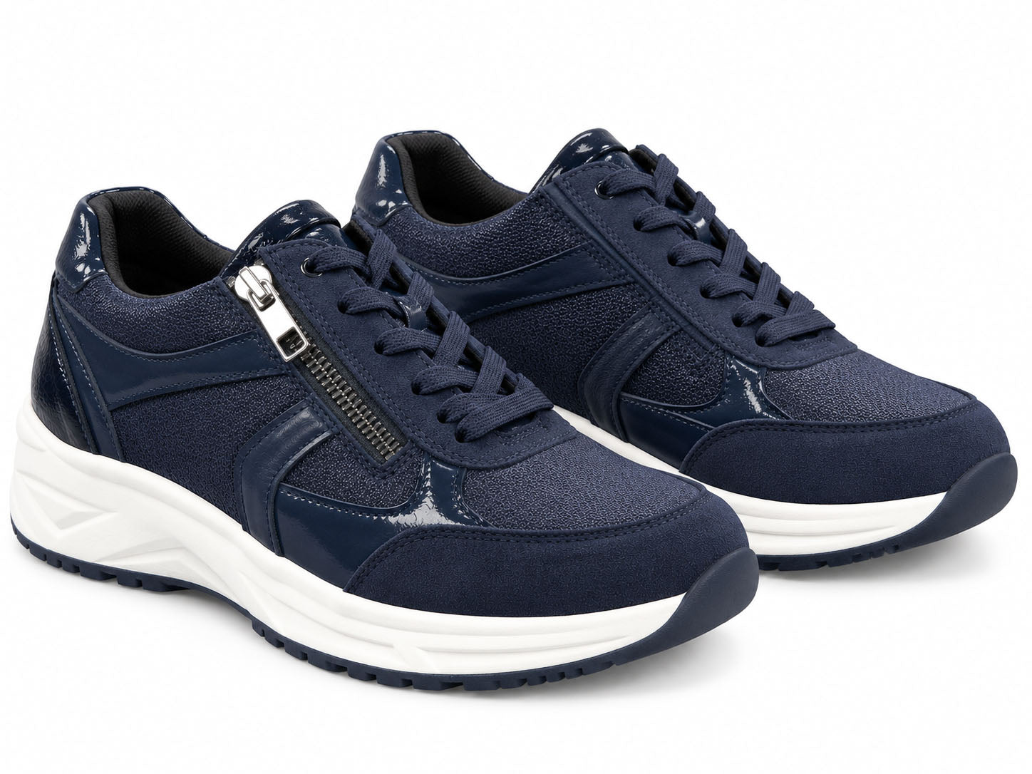 'H-Jill' damsneakers med bred passform (H) - blå