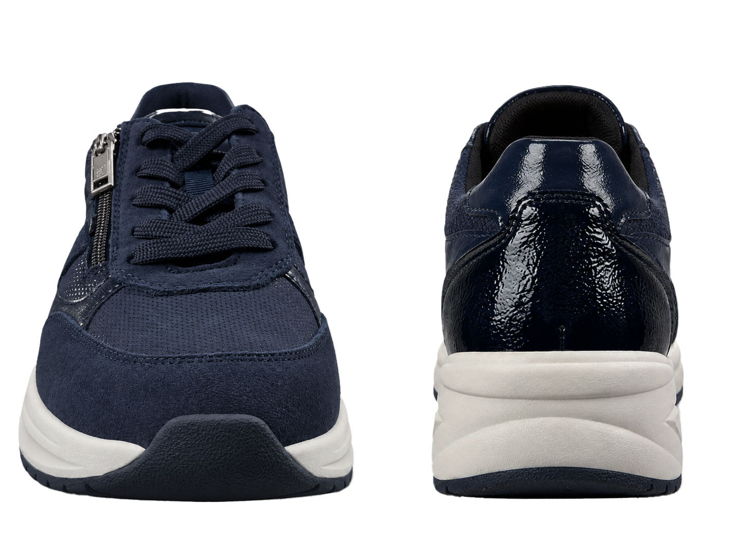'H-Jill' damsneakers med bred passform (H) - blå