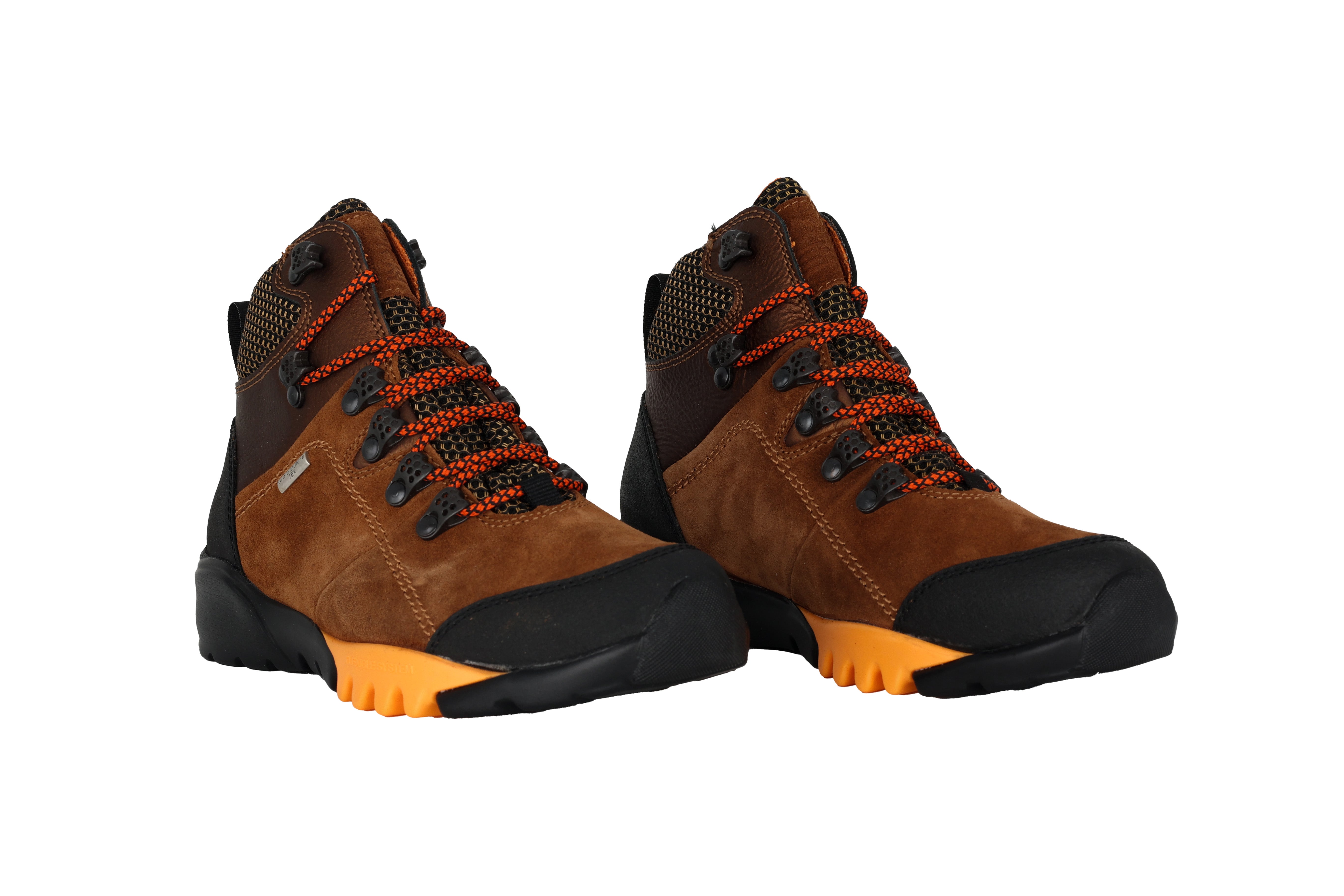 Waterdichte dameslaars 'H-Amiata' met brede pasvorm (H) - bruin