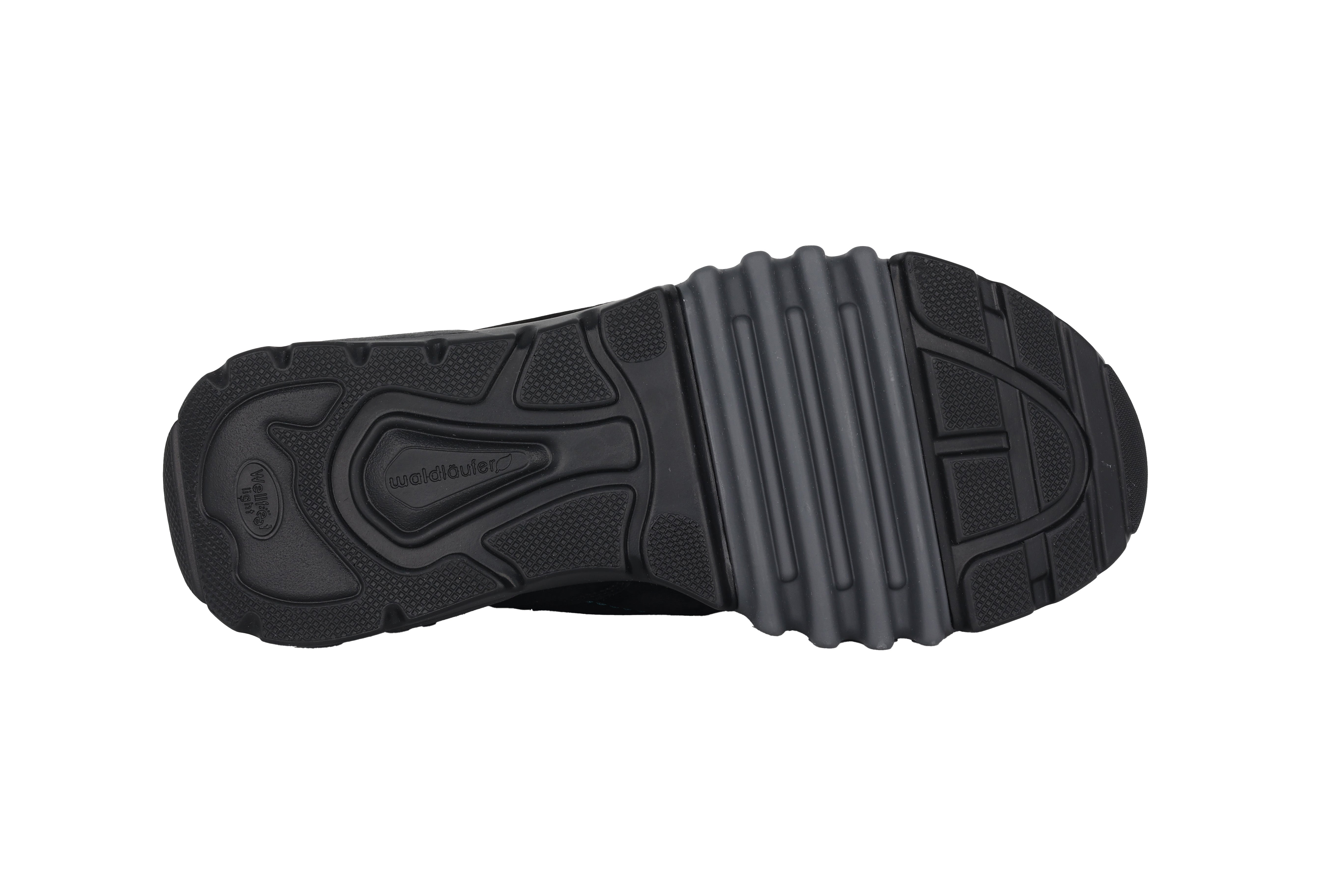 Chaussures à lacets imperméables coupe large (H) pour hommes 'H-Fritz' - noir