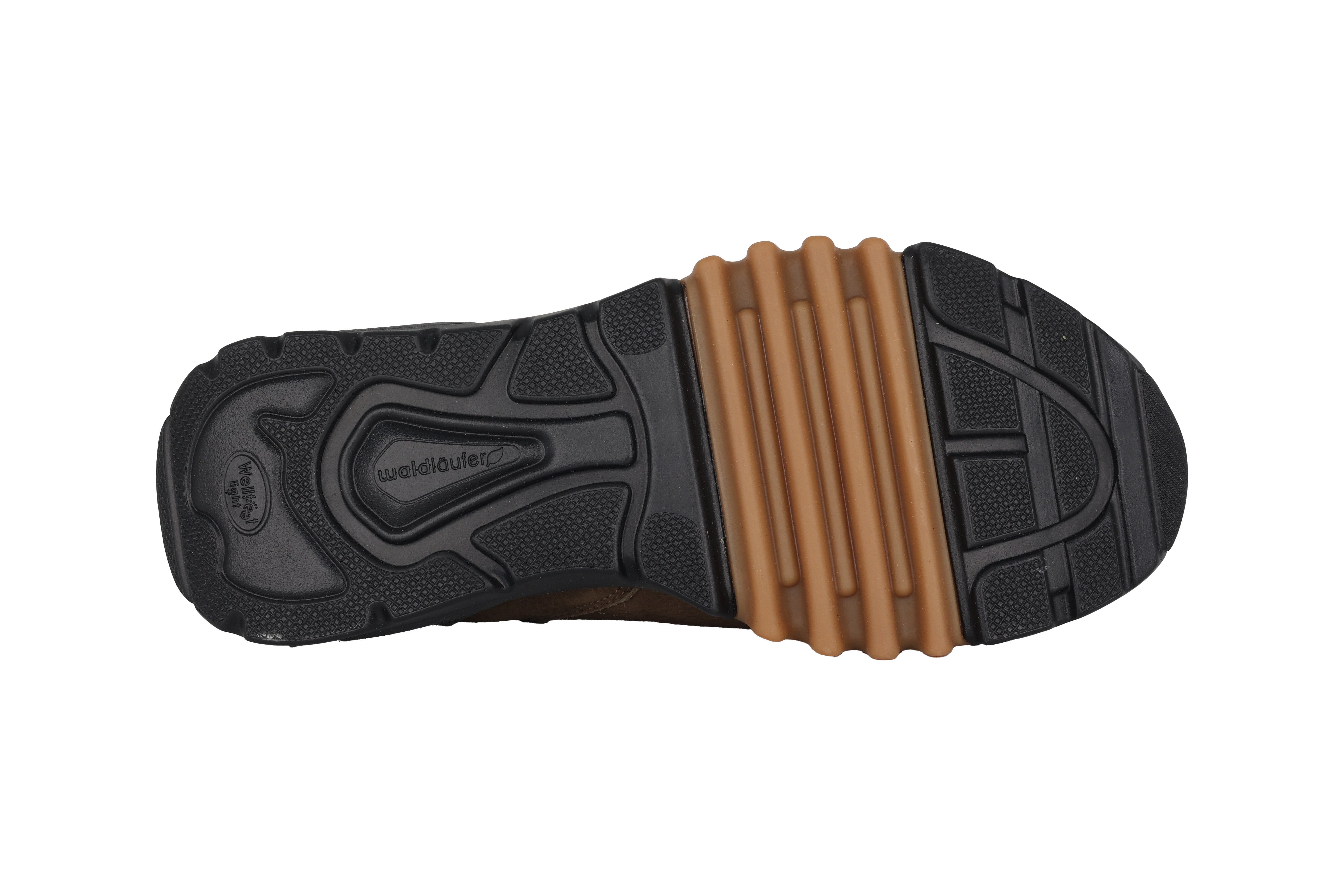 Chaussures à lacets imperméables coupe large (H) pour hommes 'H-Fritz' - marron