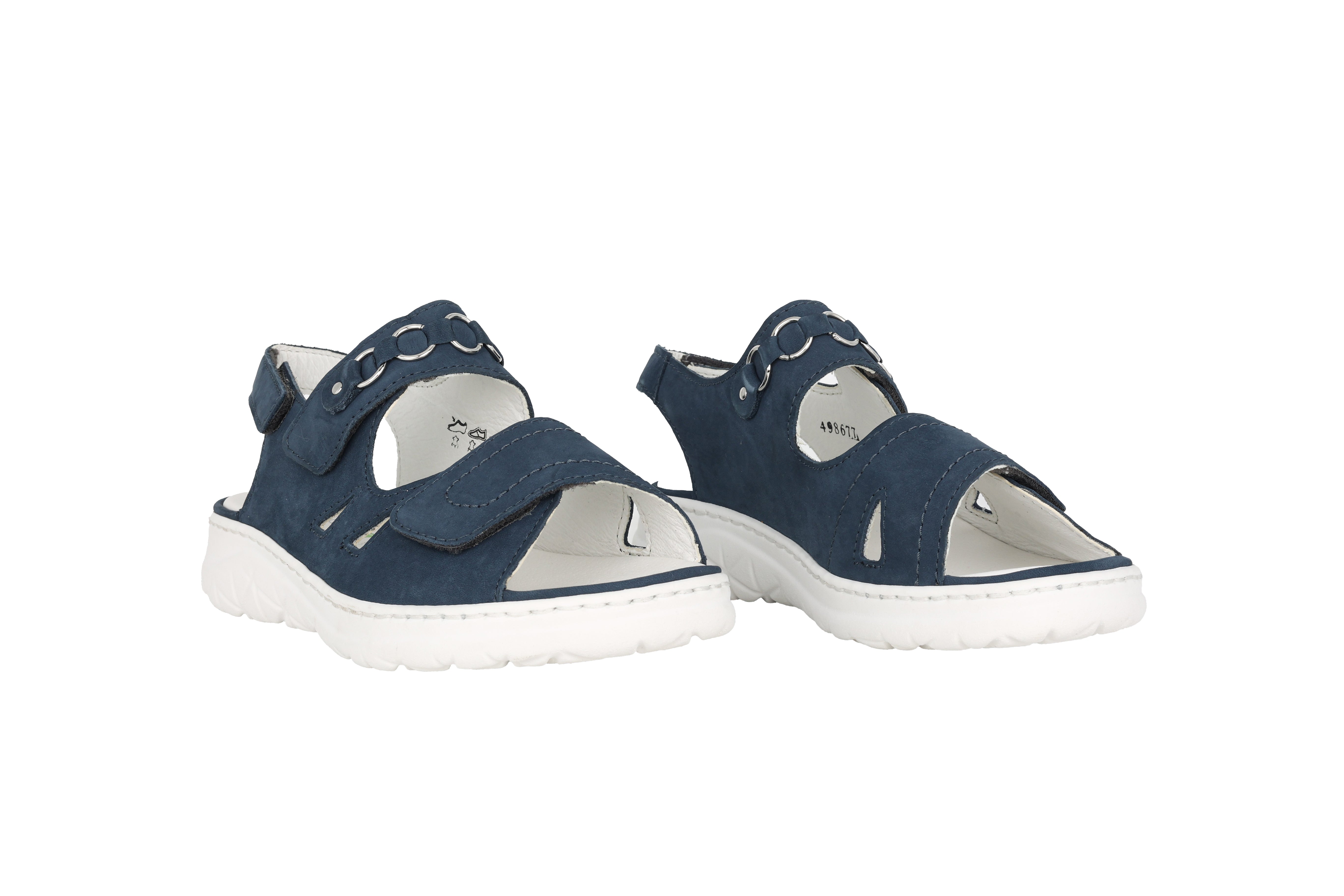 Sandale femme coupe large (H) 'H-Joline' - bleue