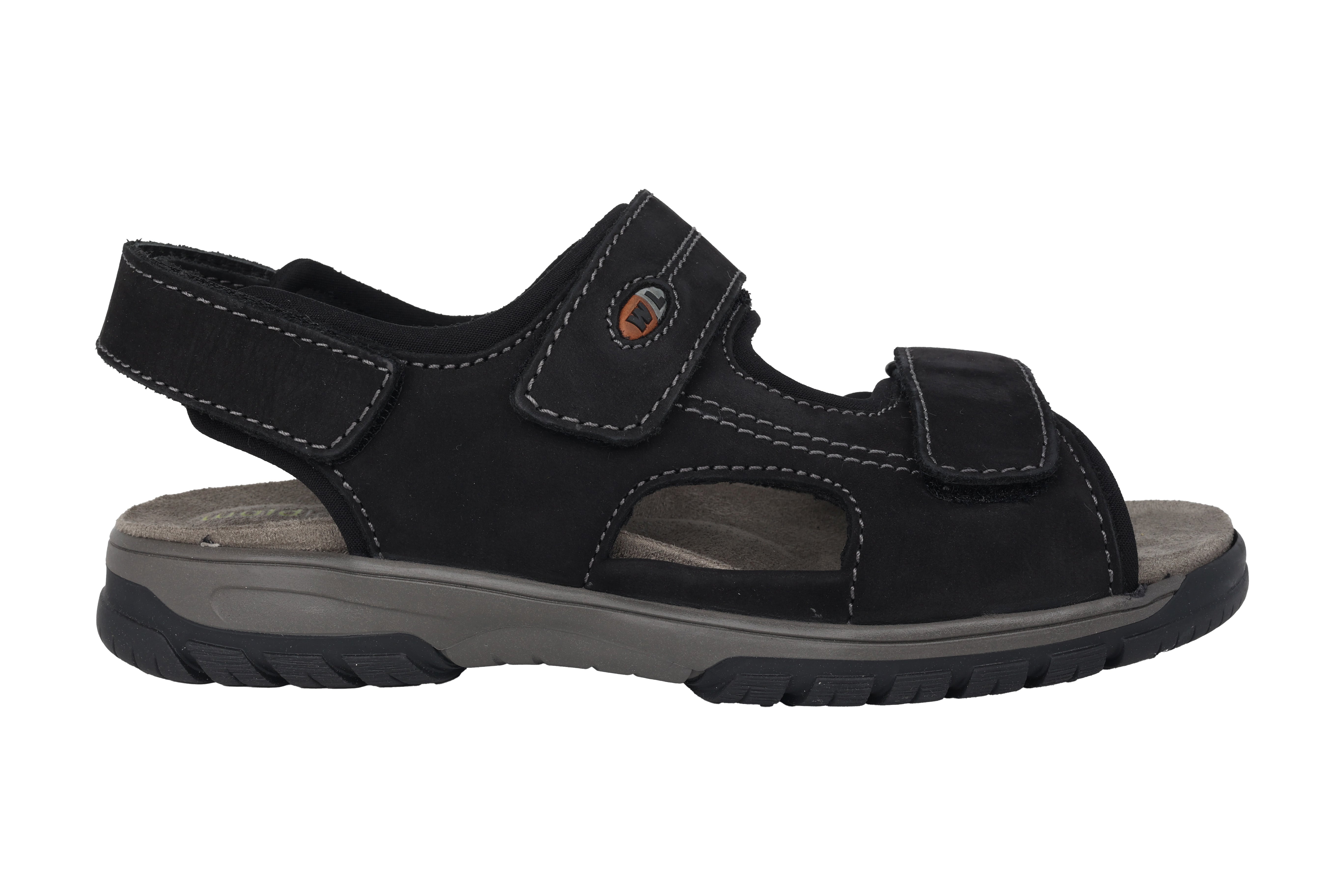 'Harald' men's wide fit (H) sandal - black