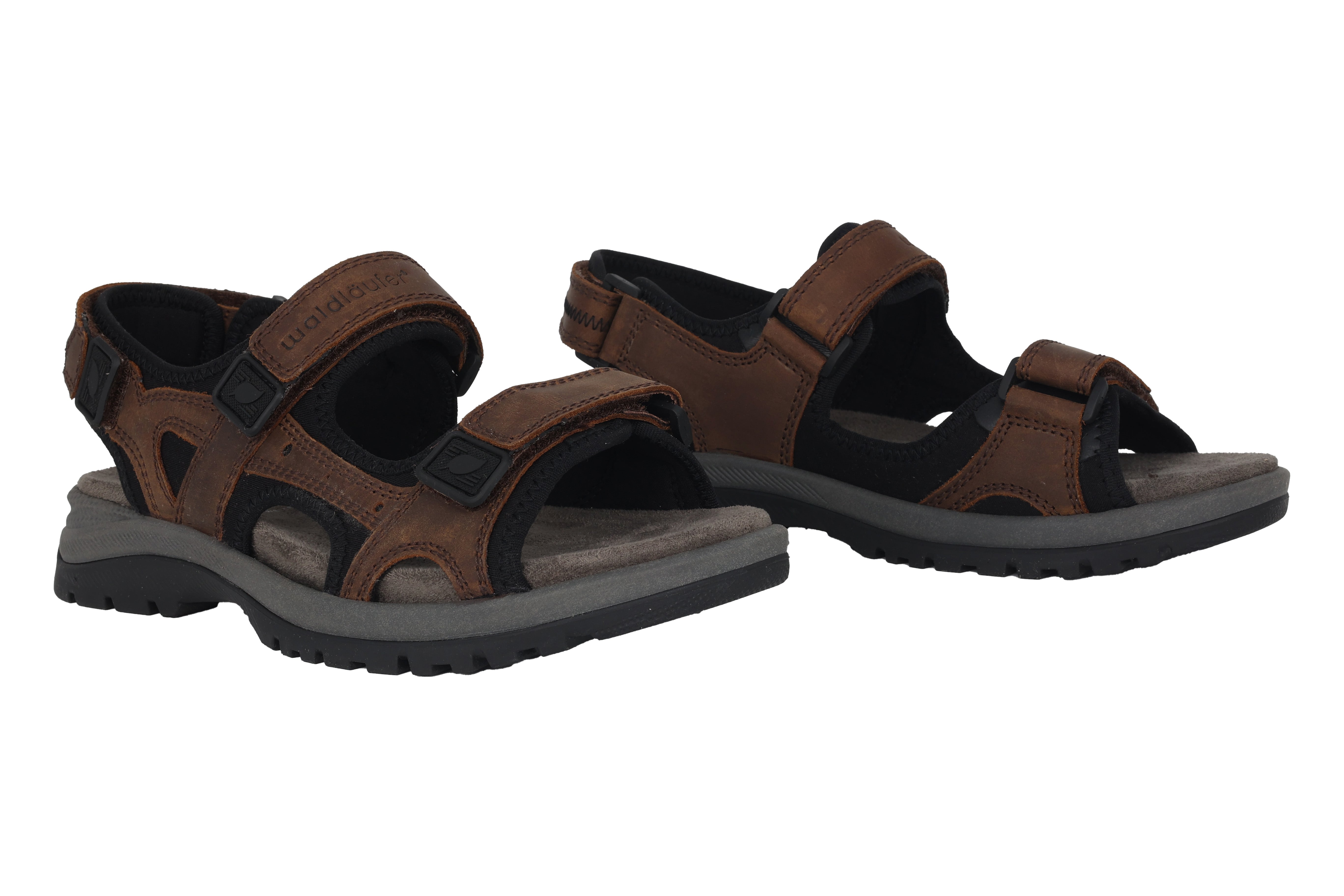 Herensandaal 'H-Taro' met brede pasvorm (H) - bruin