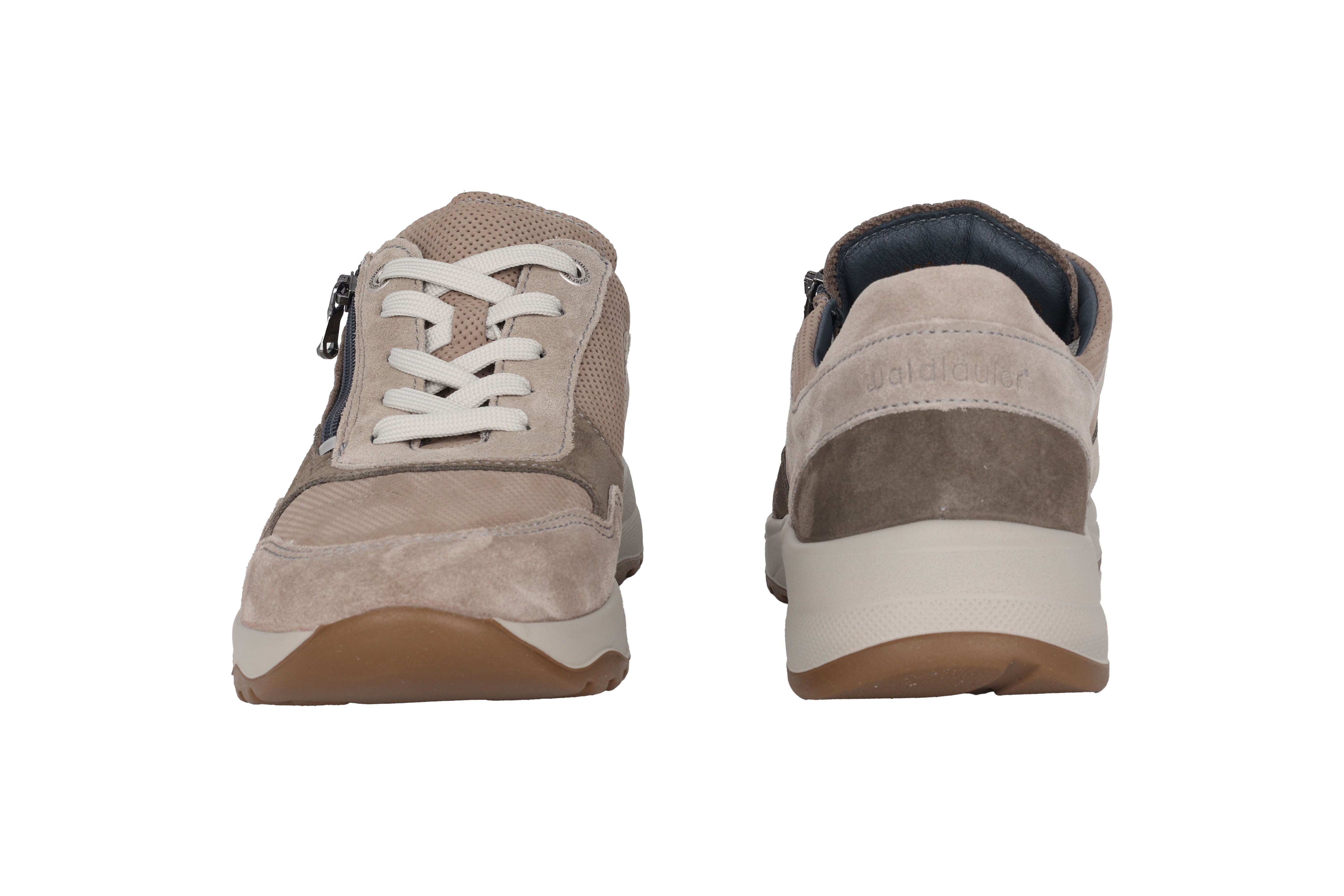 'K-John' VERY WIDE fit (K) herensneaker met veters en rits - grijs