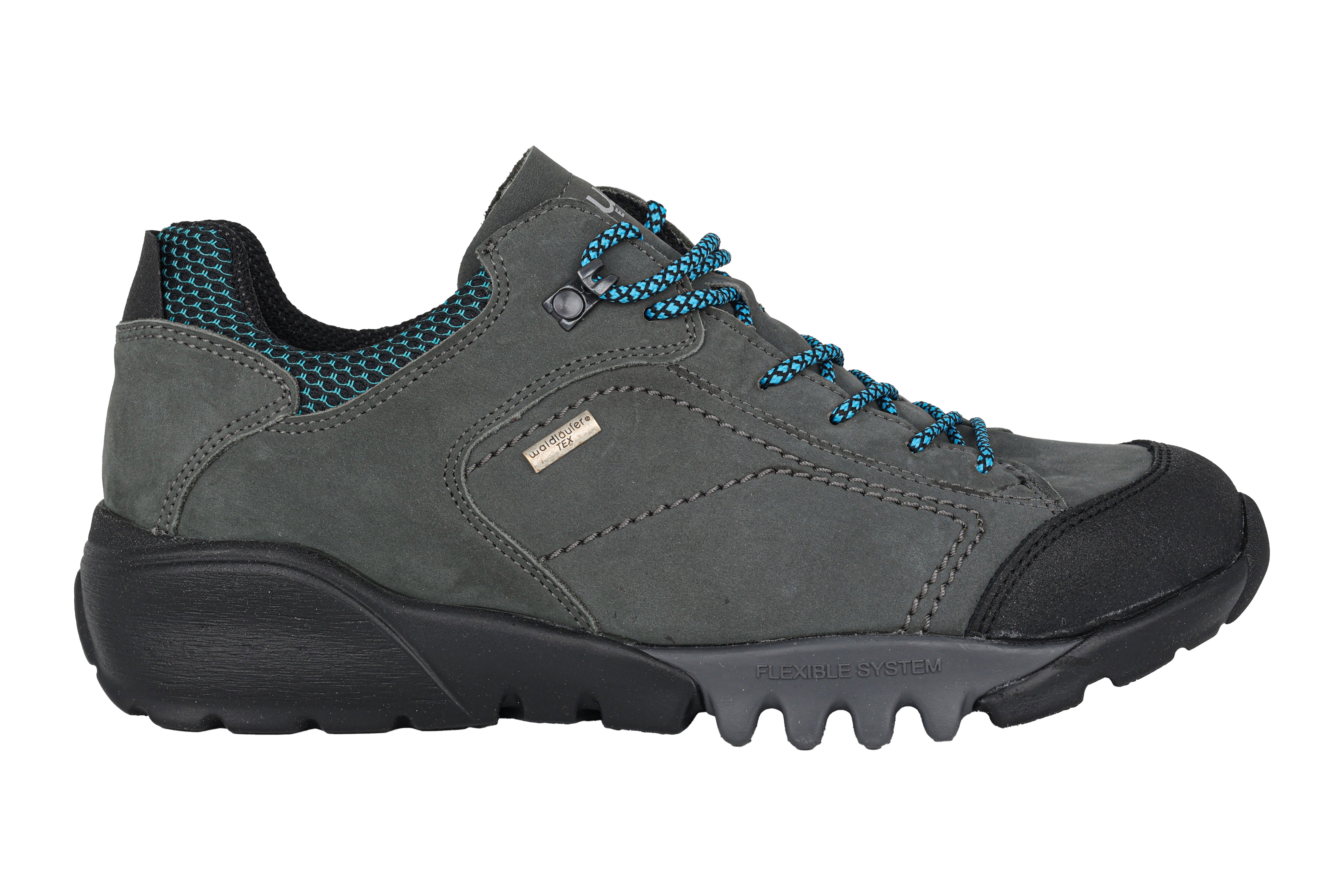 'H-Fritz' men's wide fit (H) waterproof walking lace-up shoes - Grey
