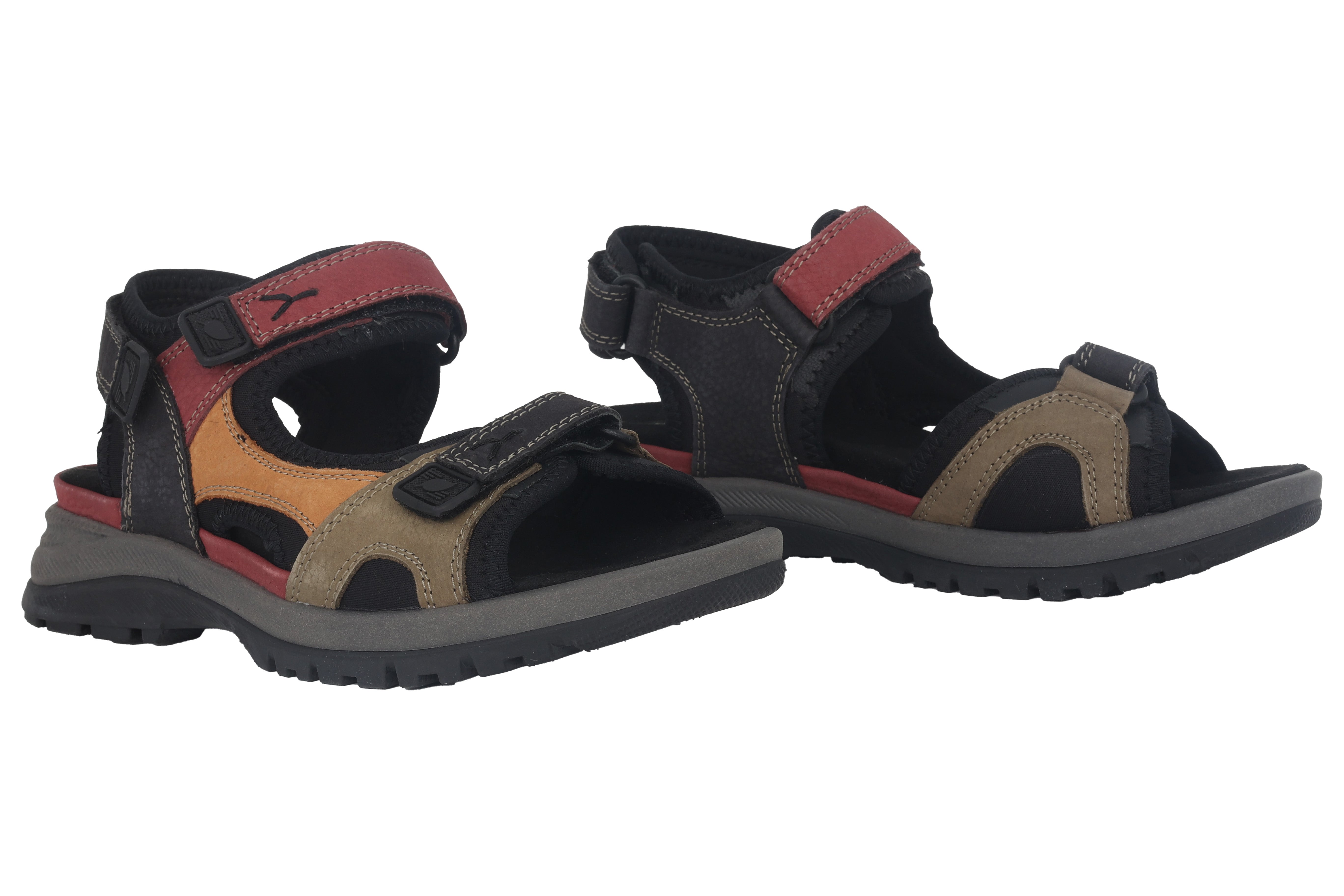 Damessandaal 'H-Sora' met brede pasvorm (H) - veelkleurig