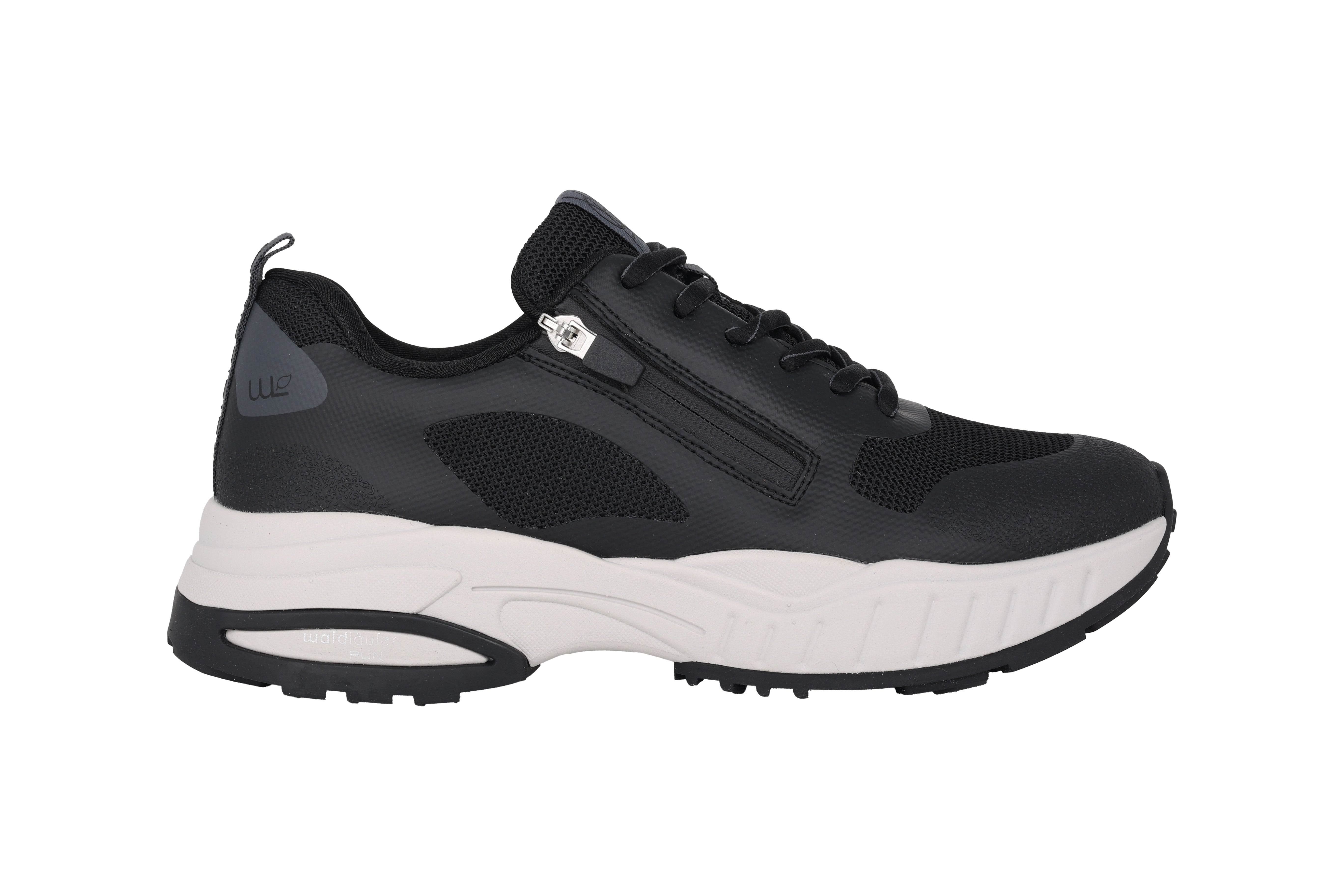 'H Pero' hardloop-wandelsneaker voor heren met brede pasvorm (H) - Zwart