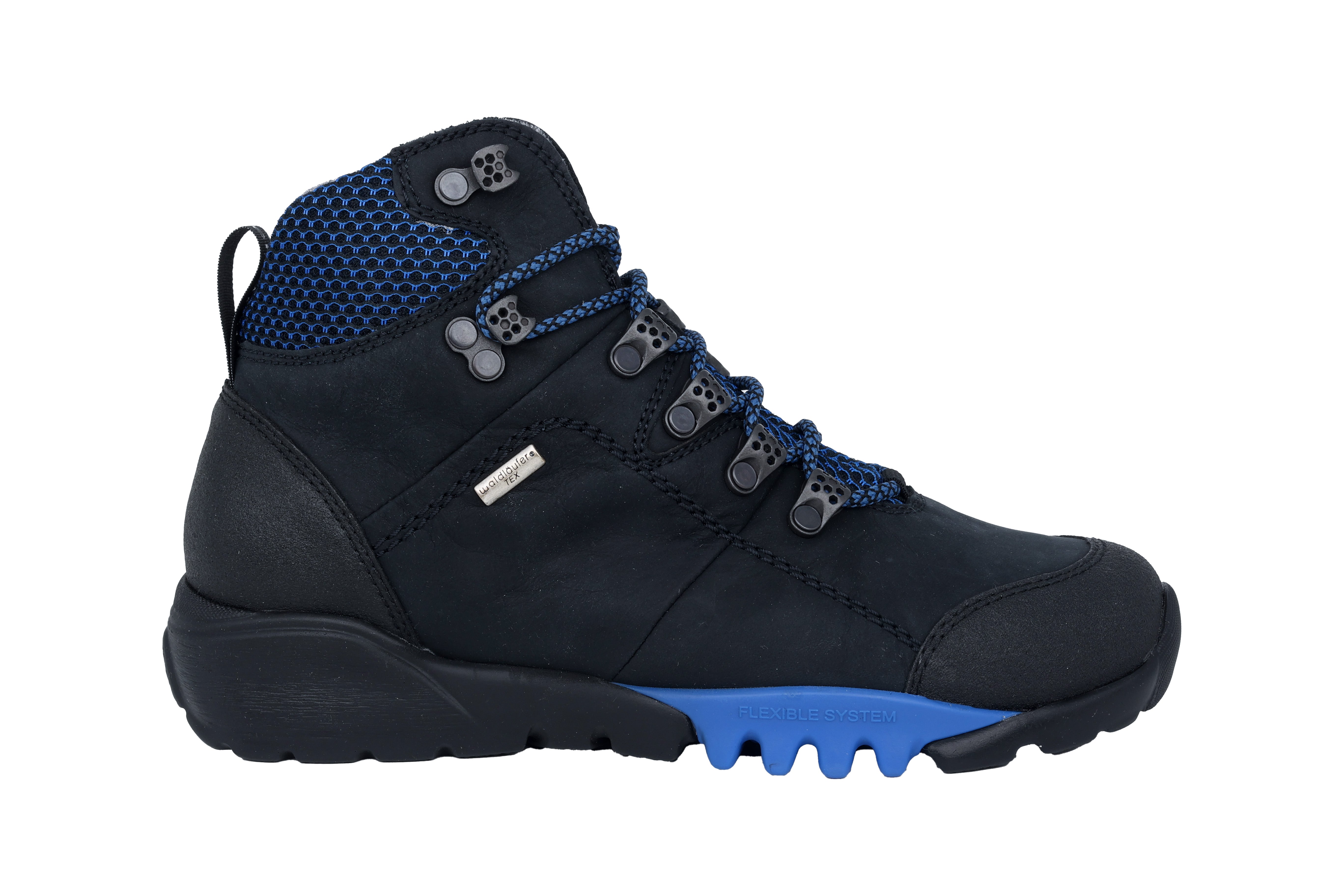 Wasserdichter Outdoor-Stiefel „H-Amiata“ für Damen mit weiter Passform (H) – Schwarz