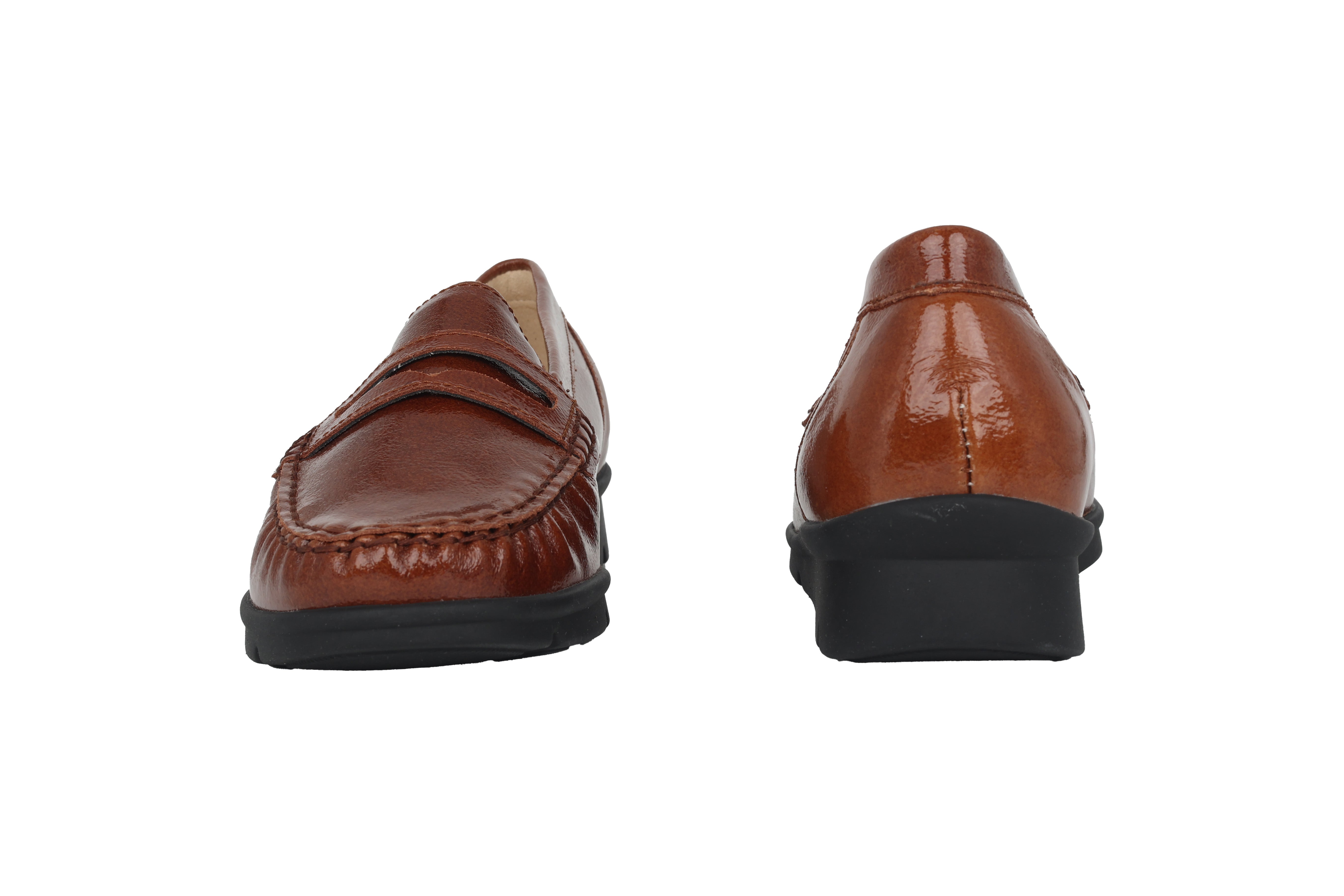 Damesmocassin met zeer brede pasvorm 'K-Inga' - Bruin