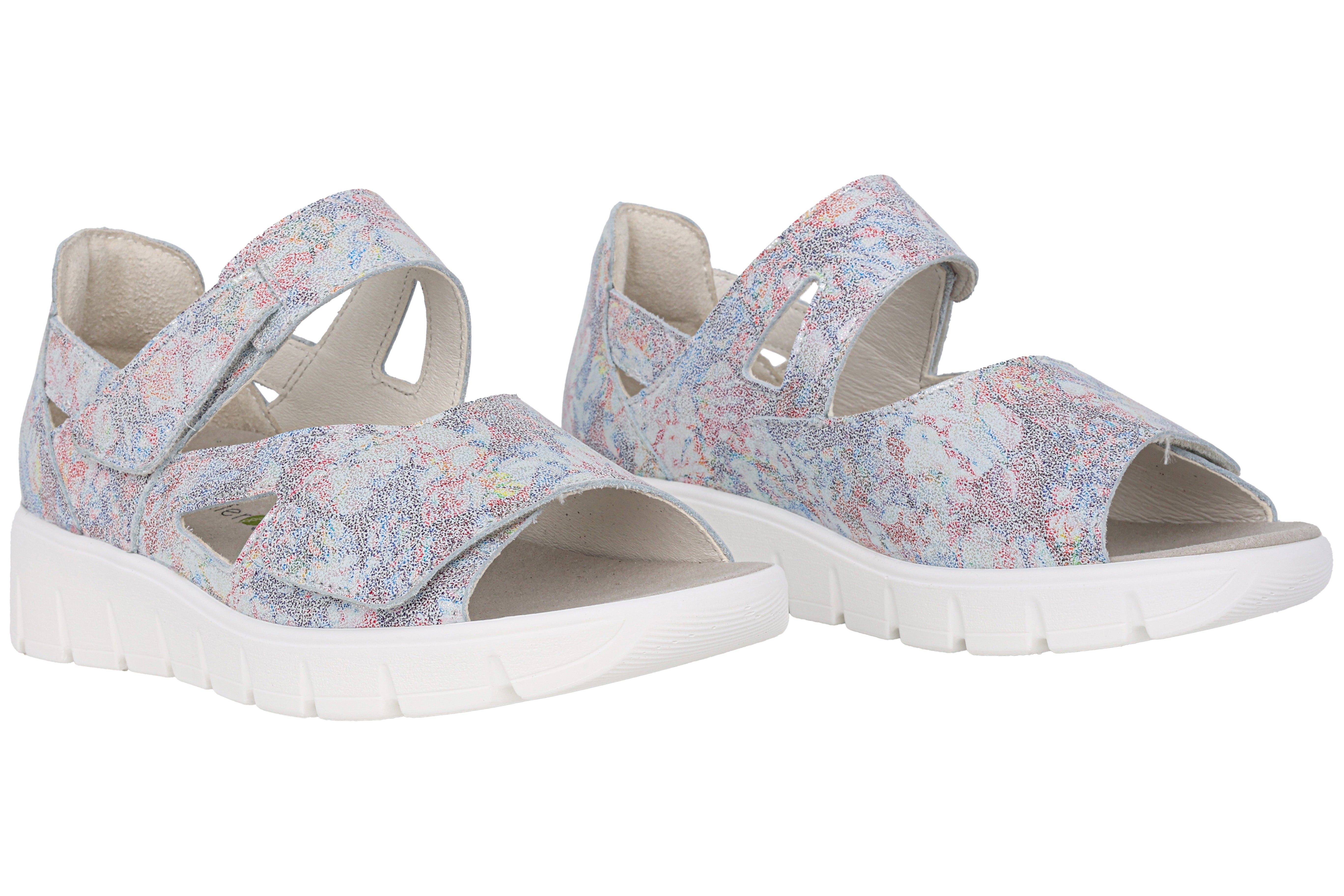 Sandalo da donna a calzata molto ampia (K) 'K-Adea' - multicolore