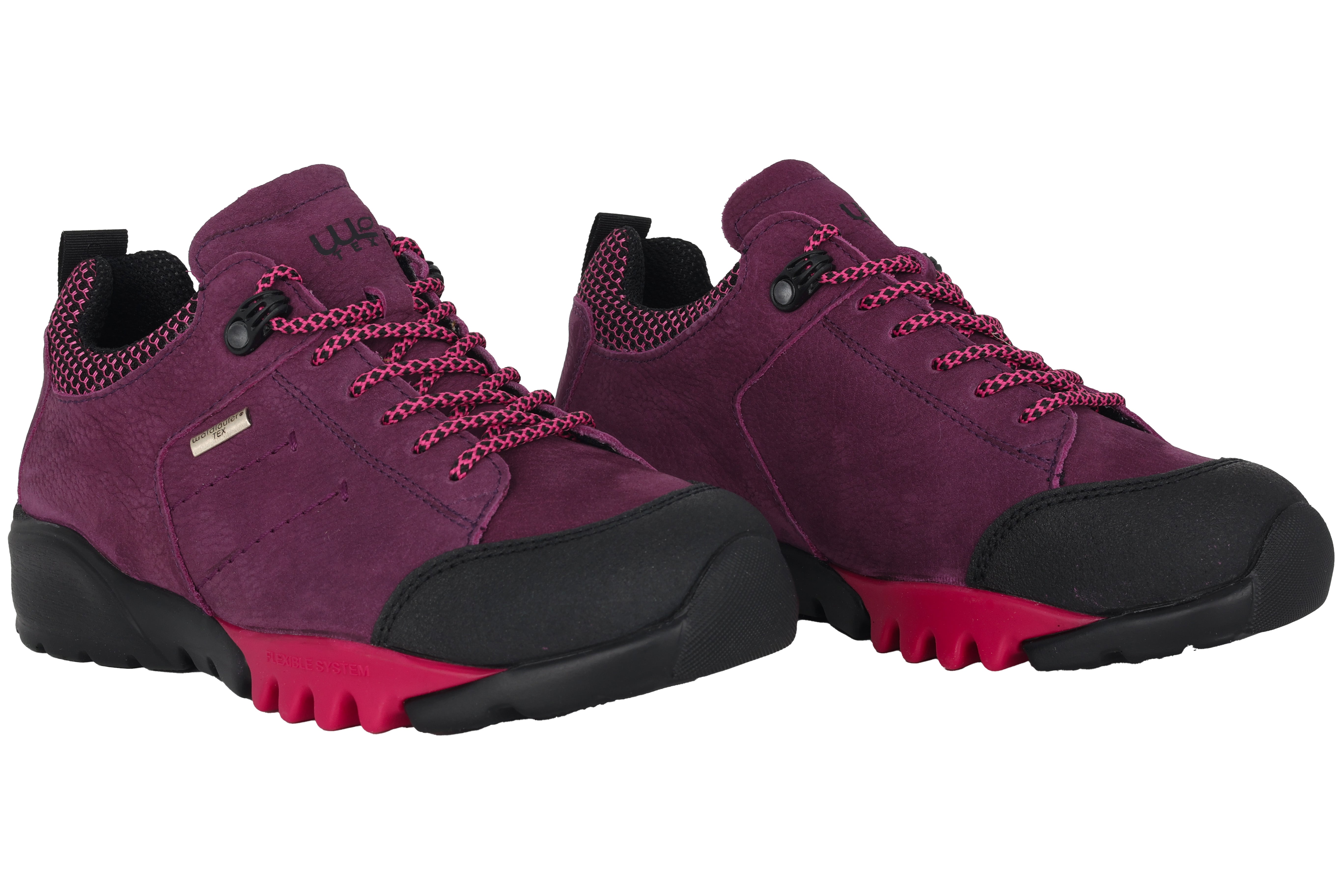 Wasserdichte Damen-Wanderschuhe „H-Amiata“ mit weiter Passform (H) – Lila