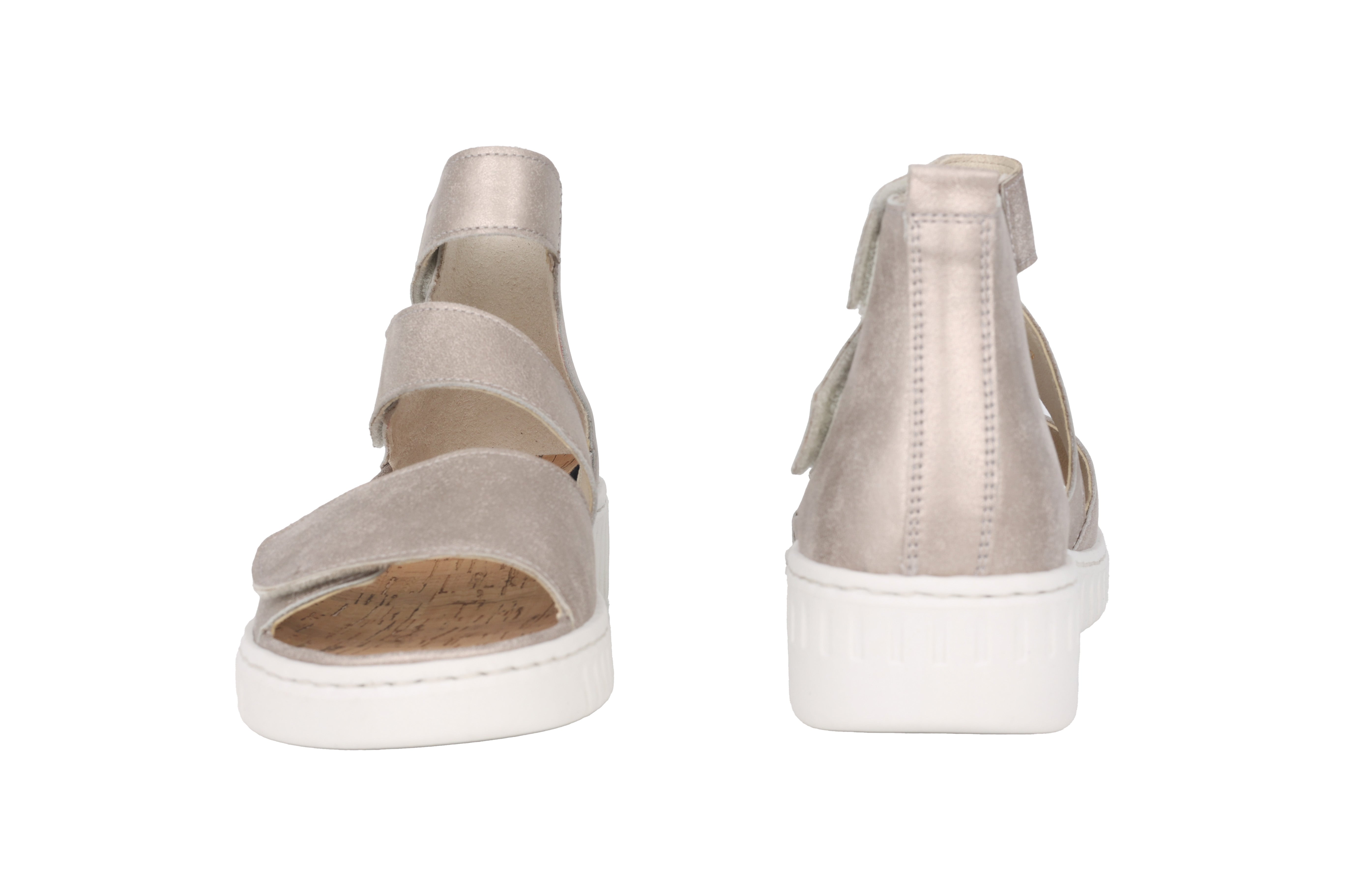 Damessandaal 'H-Willow' met brede pasvorm (H) - zilver