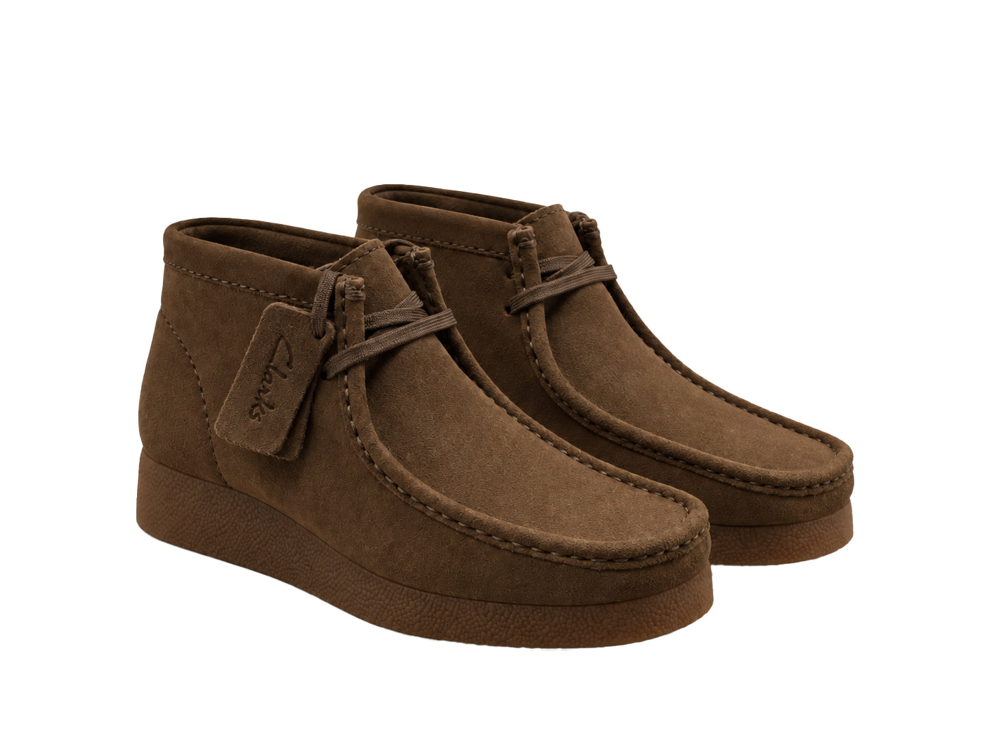 'Wallabee EVO BT' women's ankle boot - dark brown suede