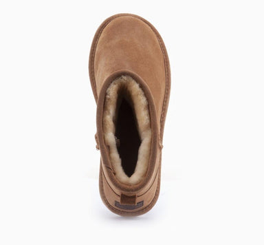 Warmgevoerde herenlaars 'Wallaby' van echt wol - Bruin - ChaplinshoesWarmgevoerde herenlaars 'Wallaby' van echt wol - BrownWarmbat