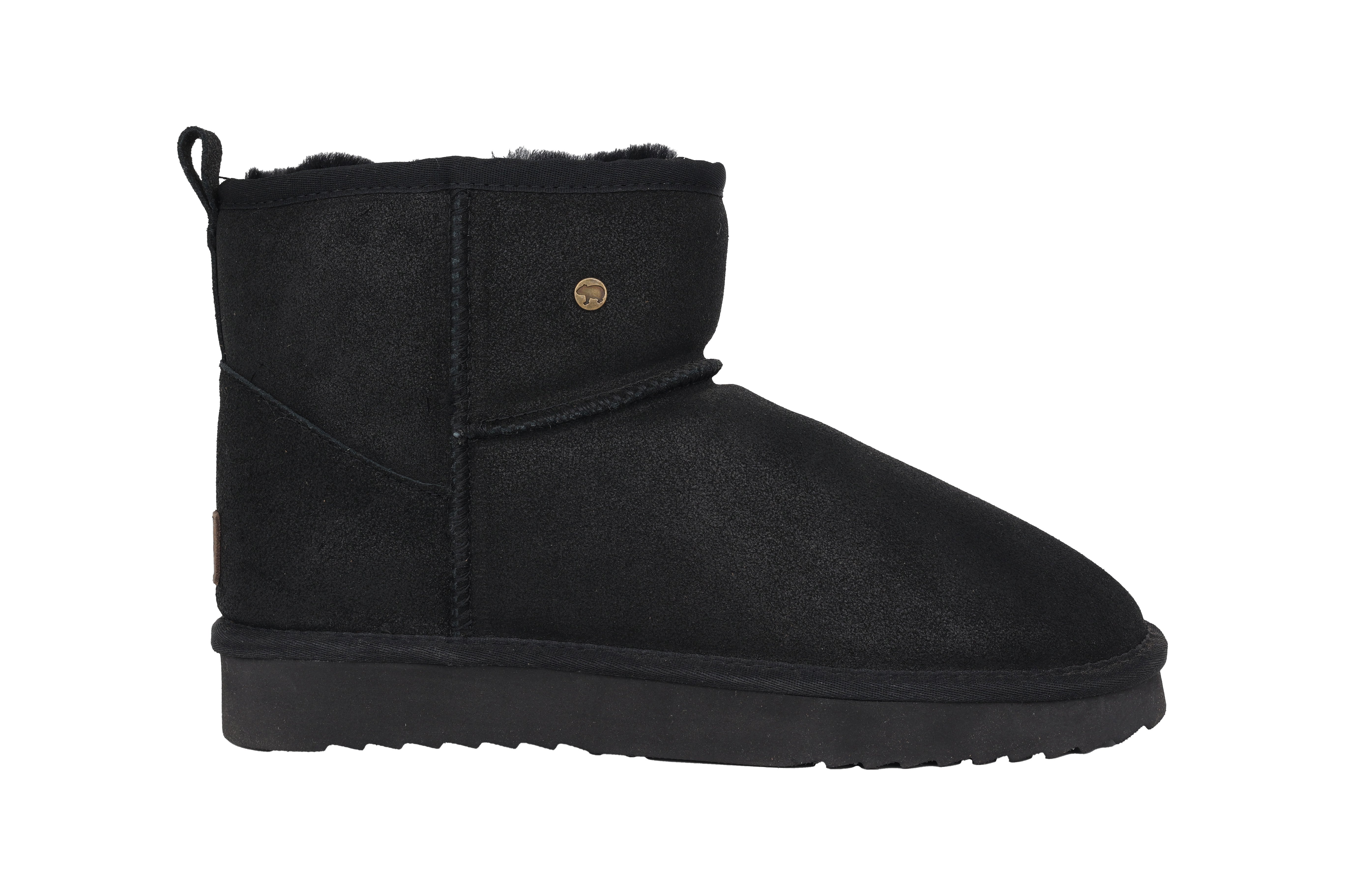 Warmgevoerde herenlaars 'Wallaby' - Zwart