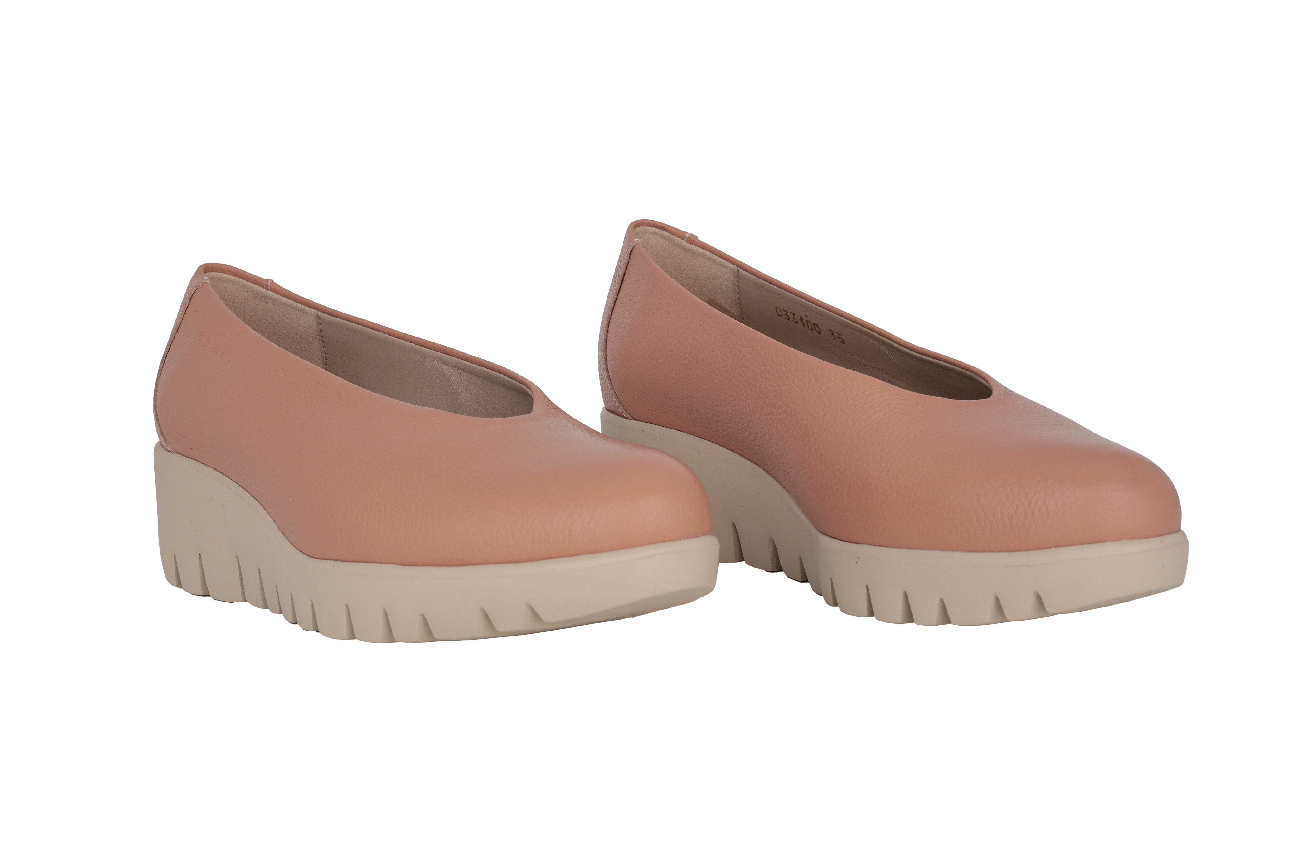 Damen-Loafer „Fly“ mit Keilabsatz – Rosa