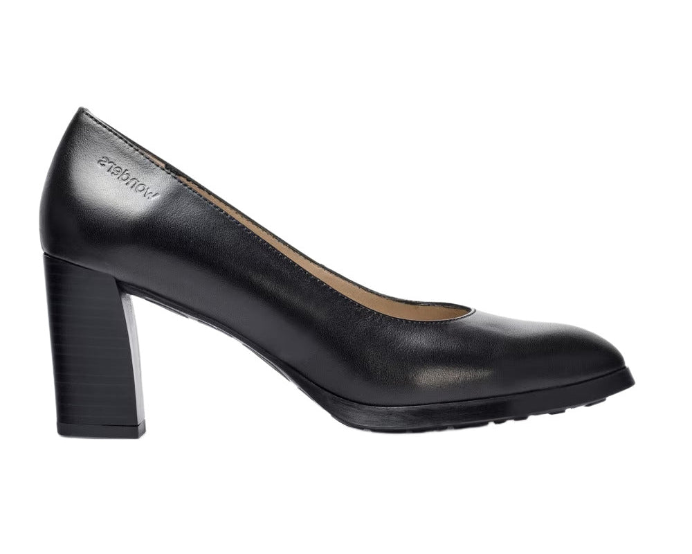 'Vflex 01' women's leather heel pumps - black