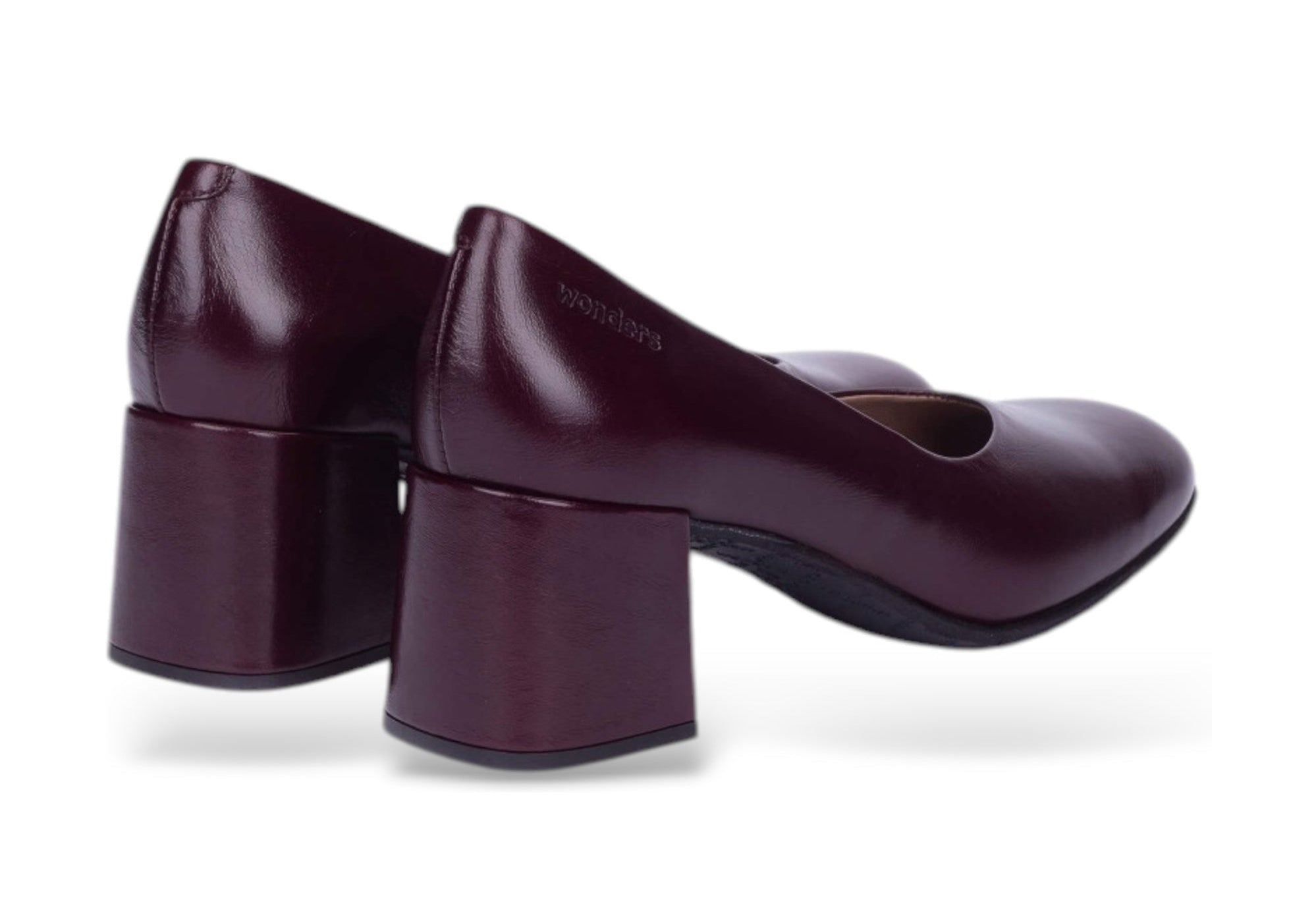 'Vflex 01' women's leather heel pumps - red