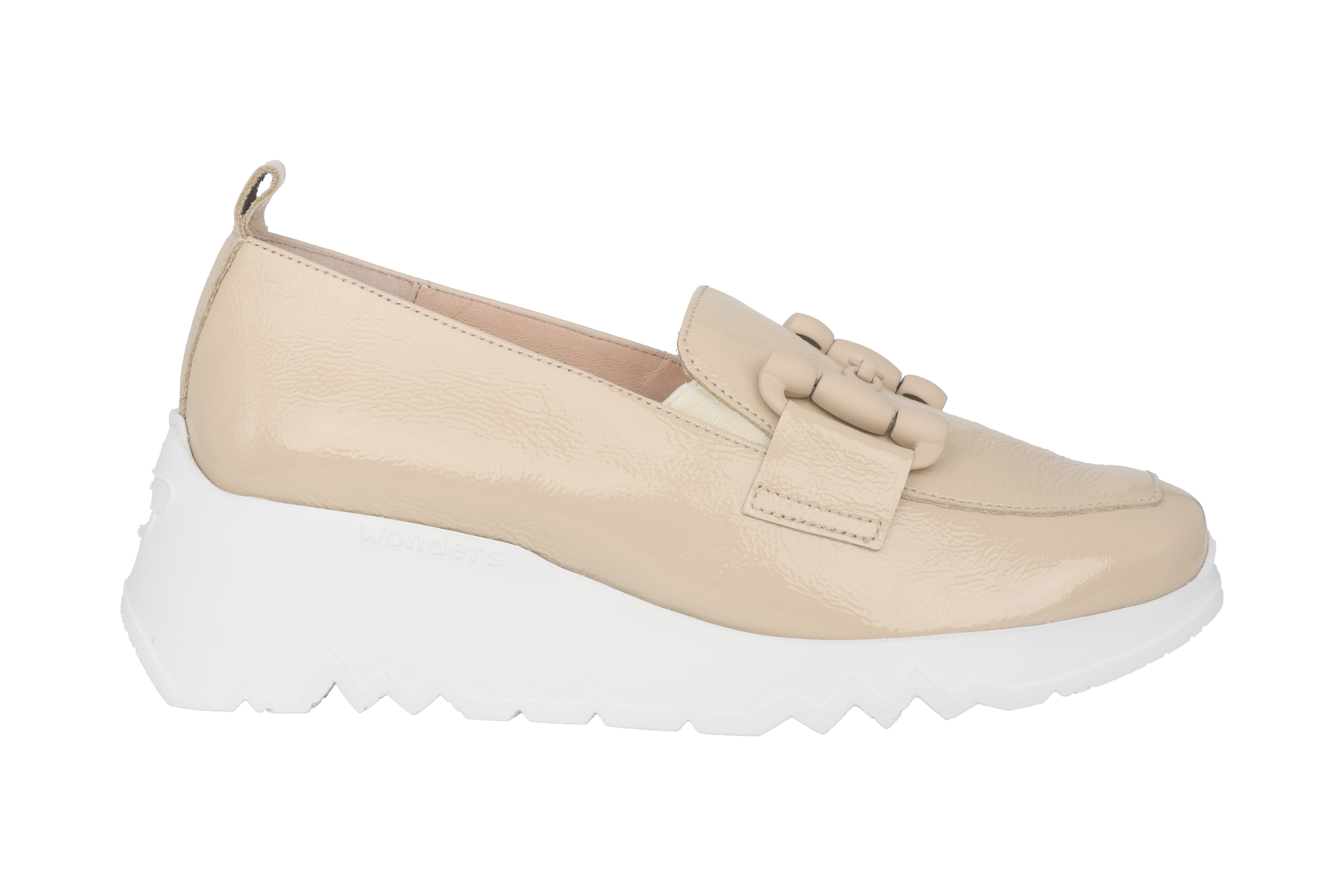 Mocassin femme 'Dance' - beige verni