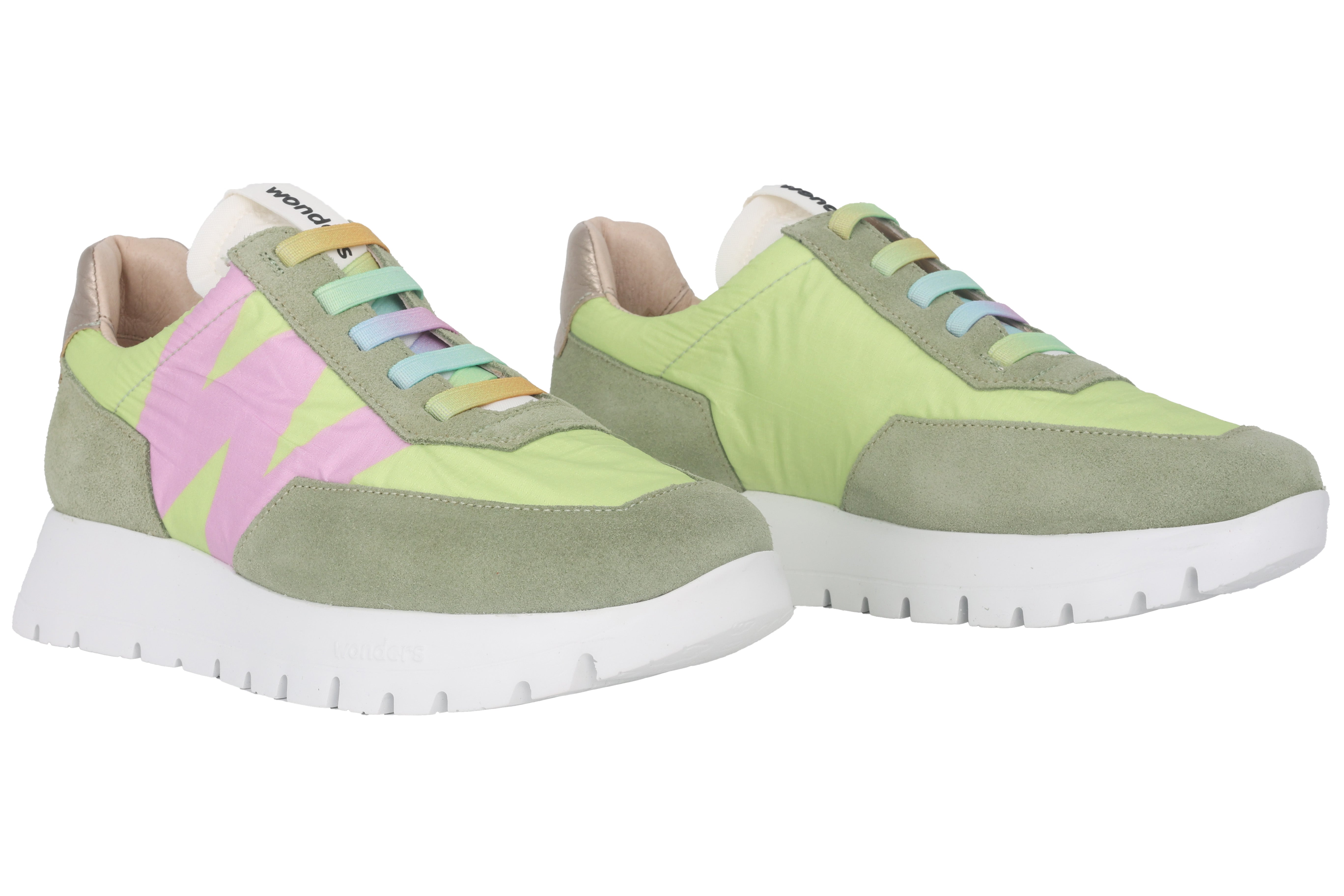 'Odisei' women's sneaker - green mix