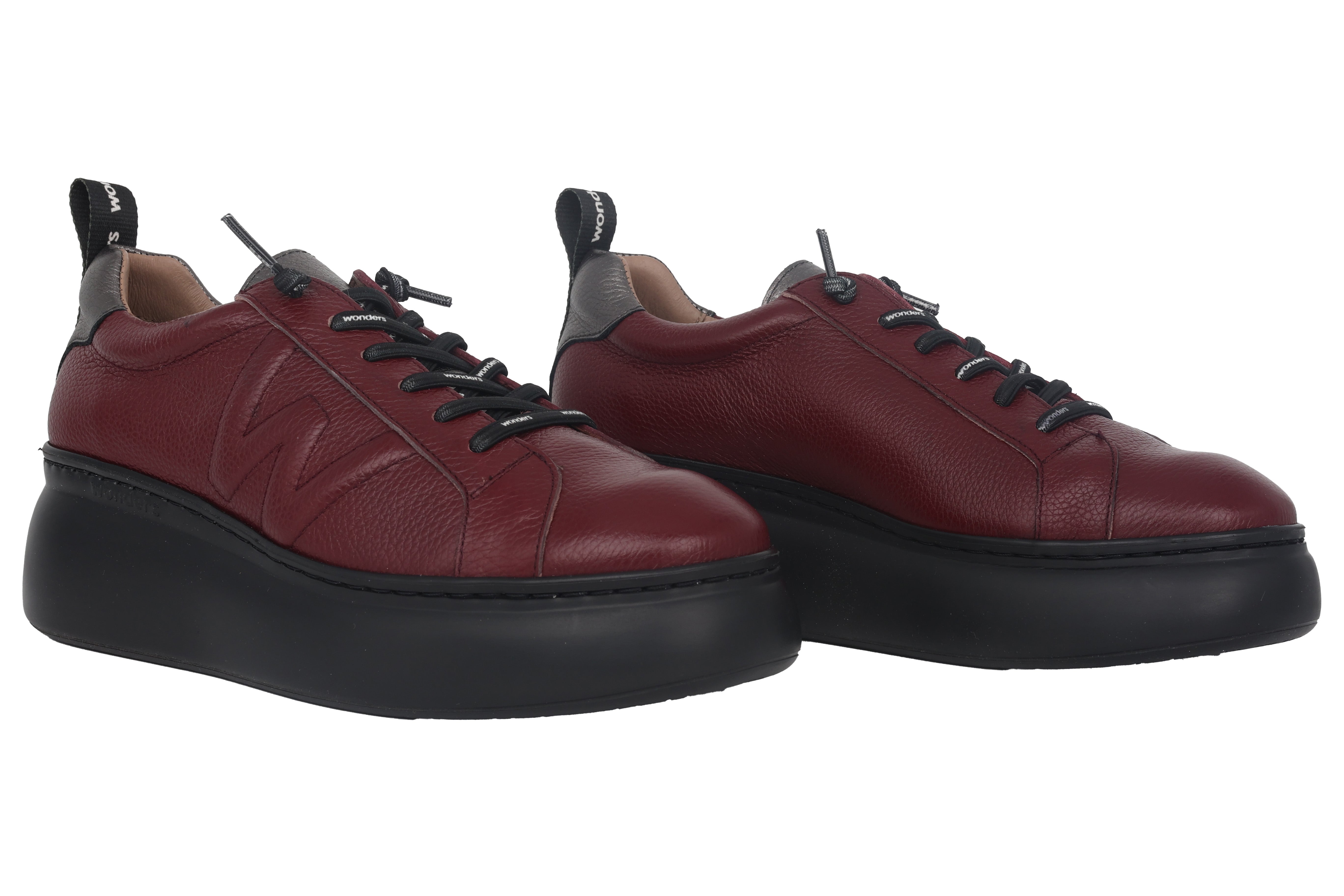 'Dorita' women's lace-up platform shoe - Red