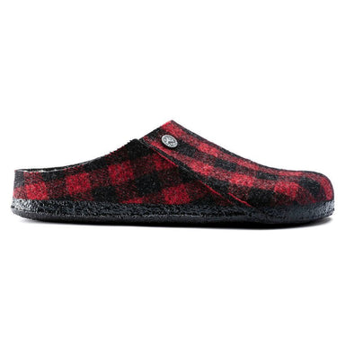 Heren huispantoffels 'Zermatt Rivet' - Rood zwart combi - ChaplinshoesHeren huispantoffels 'Zermatt Rivet' - Rood zwart combiBirkenstock